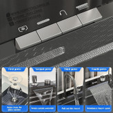 «بدنه استیل ضد زنگ SUS‑304 سینک آشپزخانه»