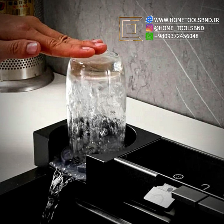 سینک هوشمند پیانویی لیوان شور تمیز