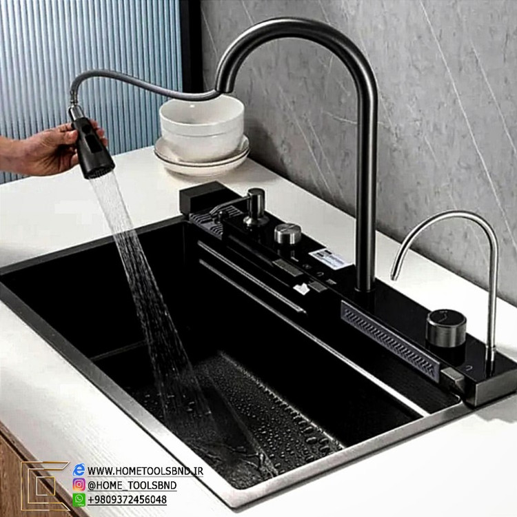 سینک پیانویی ضدلک مناسب آشپزخانه مدرن
