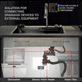 عکس حرفهای از سینک استیل SUS-304 برند HuaDiao مدل پیانویی