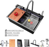 نمای بالا از سینک پیانویی 5 کلید ضدزنگ