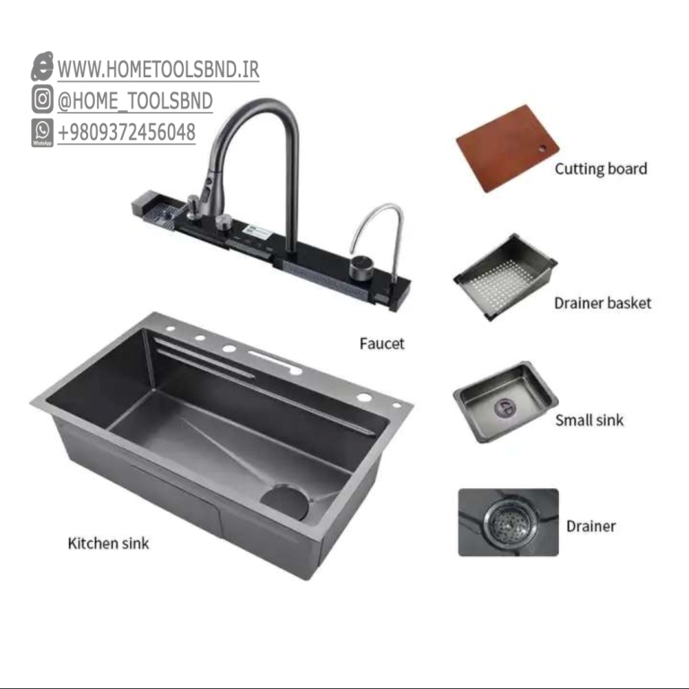 سینک دیجیتال 5 کلید مناسب آشپزخانه‌های لوکس