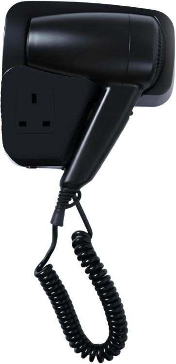 سیم جمعشونده و پایه زیبا سشوار دیواری مخصوص حمام