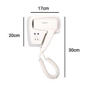 ابعاد و نقشه نصب سشوار دیواری هتلی LuxoPro