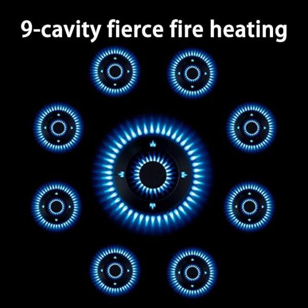 نمای نزدیک شیشه سکوریت نشکن و مقاوم در برابر حرارت گاز JEC