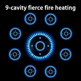 نمای نزدیک شیشه سکوریت نشکن و مقاوم در برابر حرارت گاز JEC