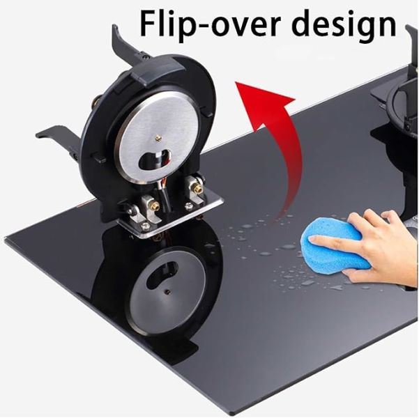 نمای نزدیک شیشه سکوریت نشکن و مقاوم در برابر حرارت گاز JEC