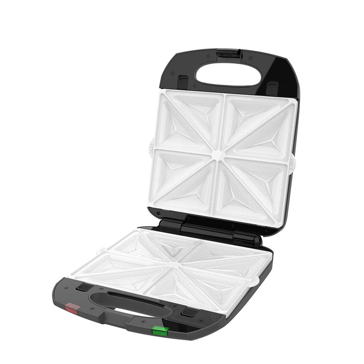 پخت همبرگر و سبزیجات روی صفحه گریل ساندویچ ساز دوکاره زیکو.