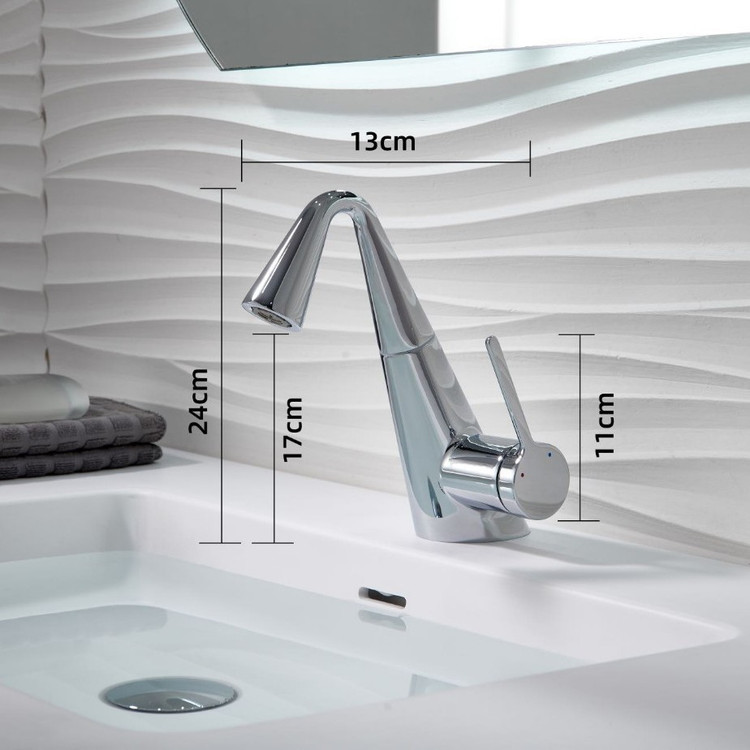 طراحی ارگونومیک شیر شاوری و ابعاد HS