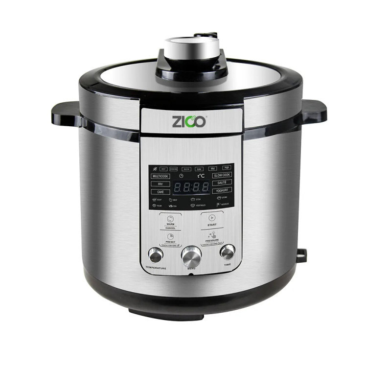 پلوپز هوشمند مدرن مدل ZC-3039 زیکو به رنگ مشکی براق روی کانتر آشپزخانه.