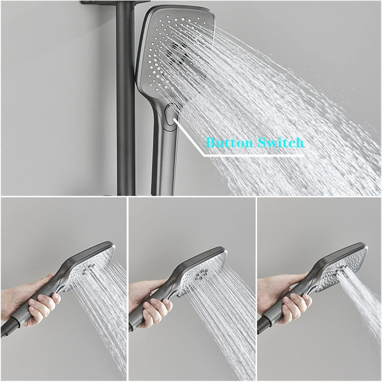 دوش تلفنی چند حالته با قابلیت تنظیم حالت پاشش آب