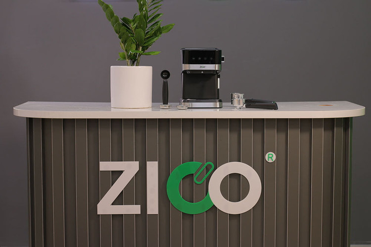 ابعاد و طراحی کامپکت ماشین اسپرسو خانگی Zico