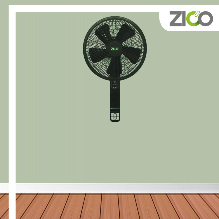 نصب پنکه زیکو مدل ZC-1516 روی دیوار اتاق نشیمن