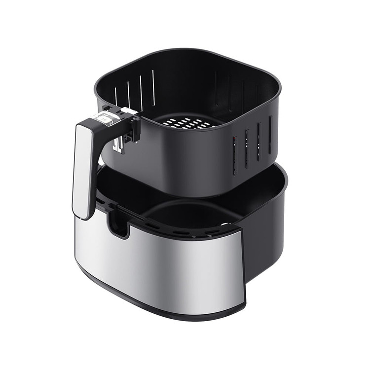 محتویات داخل جعبه سرخ کن زیکو شامل دستگاه و قالبها