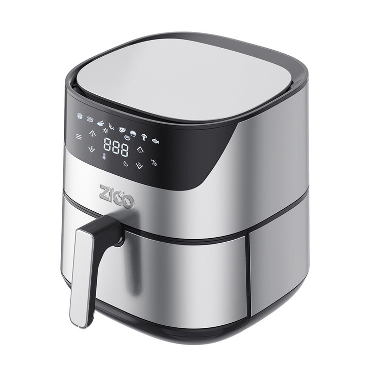 نمای جلویی سرخ کن بدون روغن زیکو مدل ZC-9075 با صفحه نمایش دیجیتال