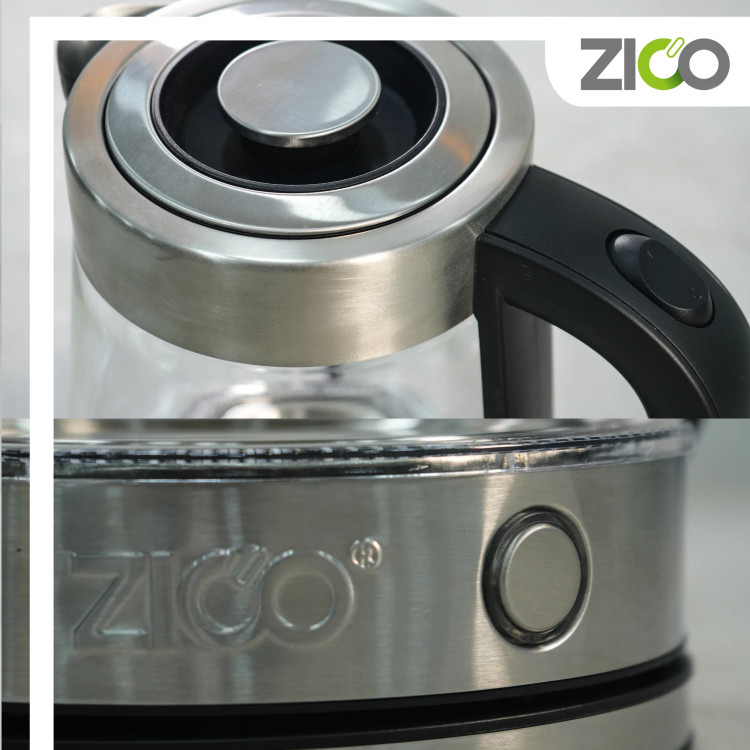 دکمه فعالسازی کتری برقی گرم نگهدارنده دار روی دسته ارگونومیک