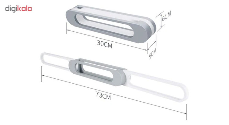 ارگانایزر دمپایی و حوله حمام با ابعاد